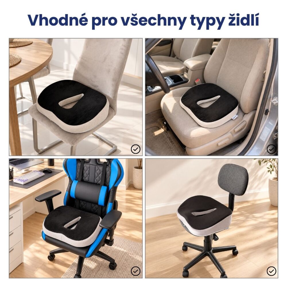 ComfortSit na jídelní, kancelářské a herní židli i v autě